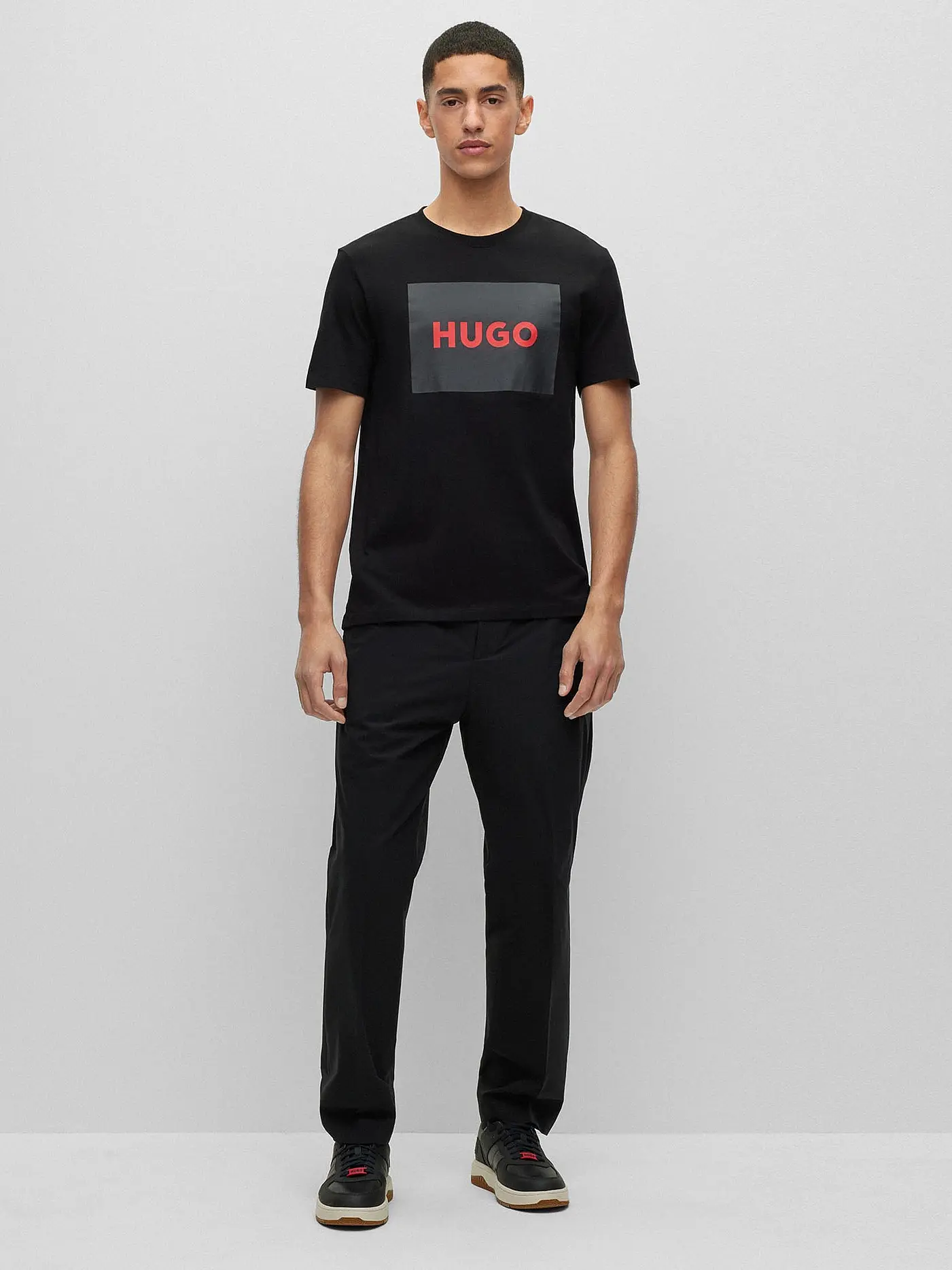 HUGO | T-Shirt Regular Fit DULIVE 222 | schwarz
